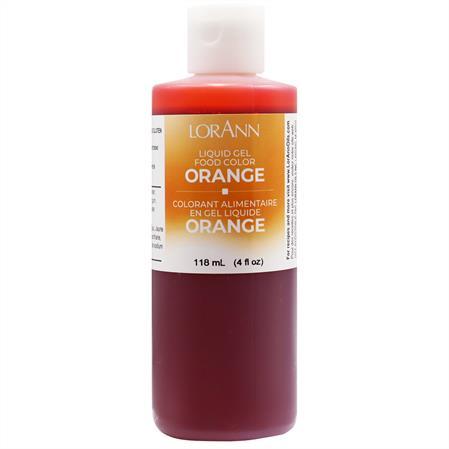 Lorann Orange Liquid Gel Food Color 1240-0800