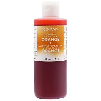 Lorann Orange Liquid Gel Food Color 1240-0800
