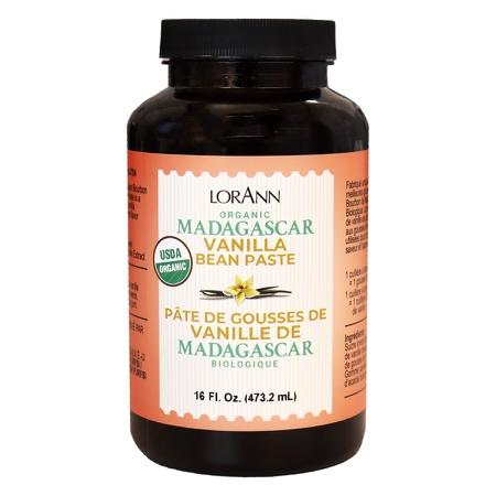 Lorann Organic Madagascar Vanilla Bean Paste 16oz