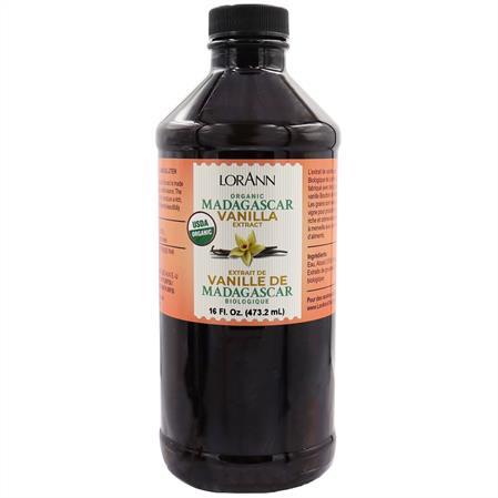 Lorann Organic Pure Madagascar Vanilla Extract 16oz 3010