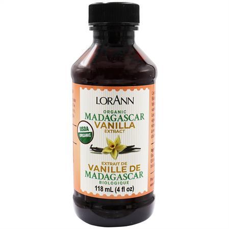 Lorann Organic Pure Madagascar Vanilla Extract 4oz 3010