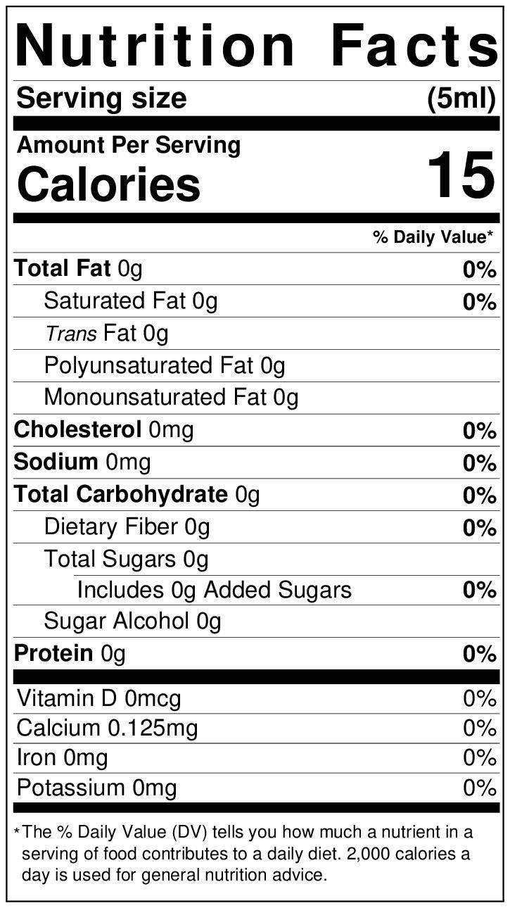 Lorann Organic Pure Madagascar Vanilla Extract Nutrition Facts 3010