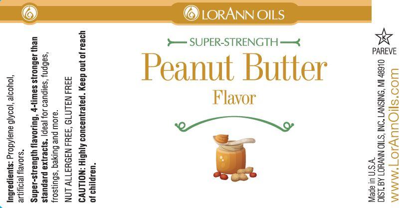 Lorann Peanut Butter Flavor Label 0580