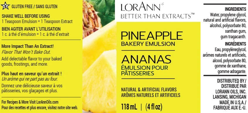 Pineapple Bakery Emulsion Lorann