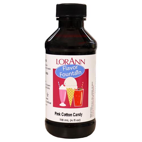 Lorann Pink Cotton Candy Flavor Fountain 4oz 1784