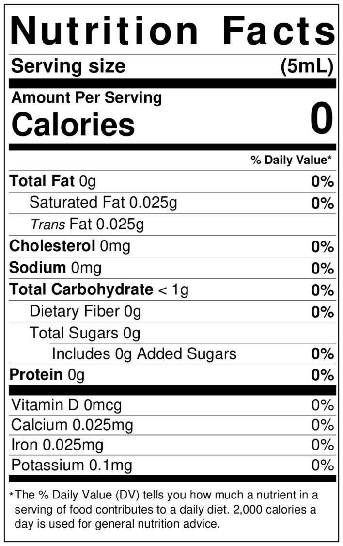 Lorann Pumpkin Pie Flavor Fountain Nutrition Facts 1789