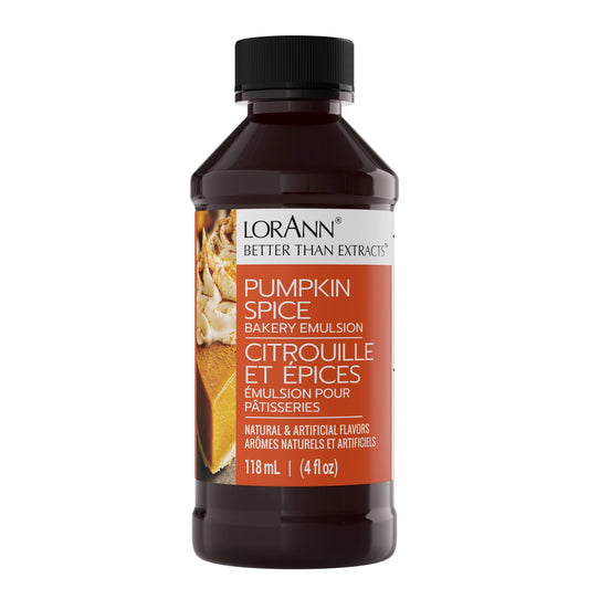 Lorann Pumpkin Spice Bakery Emulsion 4oz 0789-0800