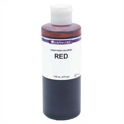 Lorann Red Liquid Food Coloring 1100-0800