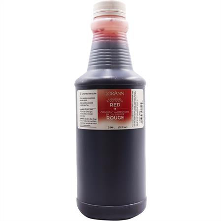 Lorann Red Liquid Gel Food Color 1210-1125