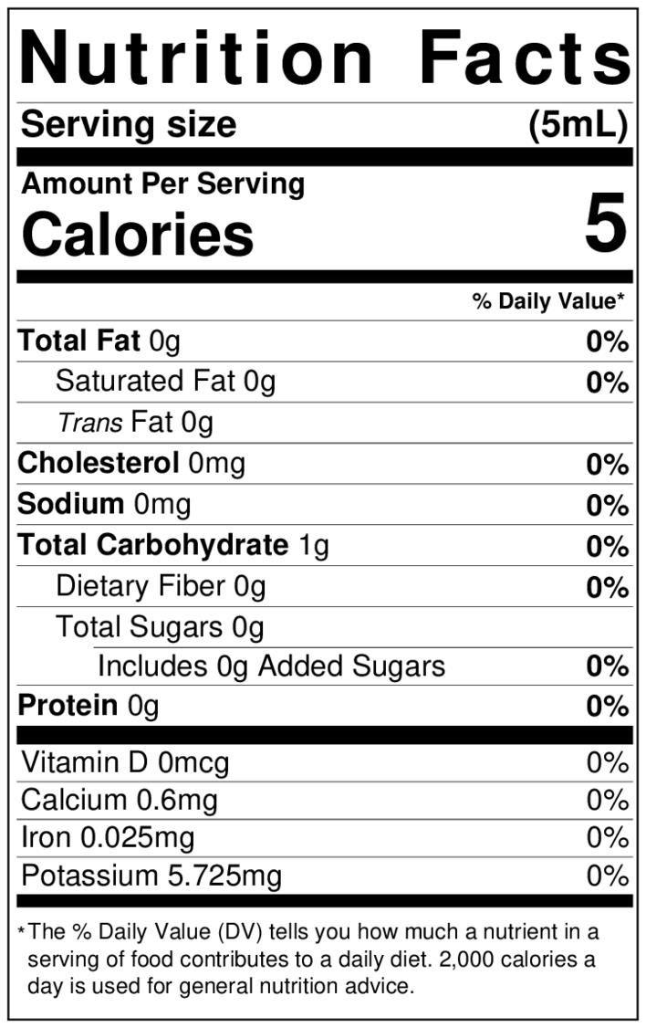 Lorann Strawberry Bakery Emulsion Nutrition Facts 0768