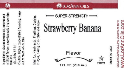 Lorann Strawberry Banana Flavor Label 0711