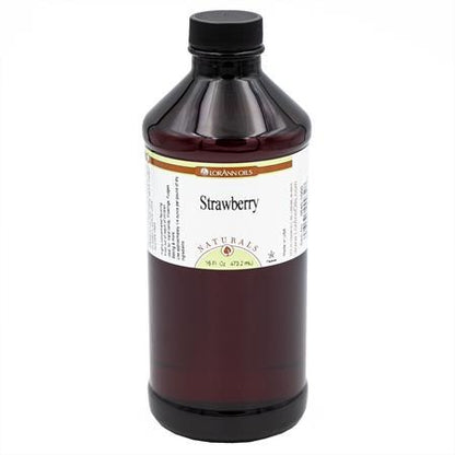 Lorann Strawberry Natural Flavor 16oz 3640-1000