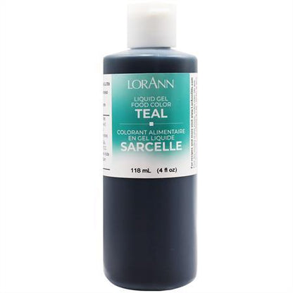Lorann Teal Liquid Gel Food Color 1190-0800