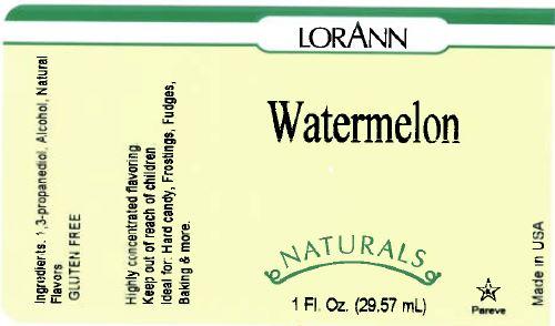 Lorann Watermelon Natural Flavor Label 3710