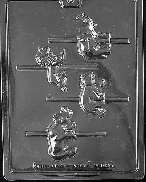 Carousel Animals Lolly Chocolate Mold