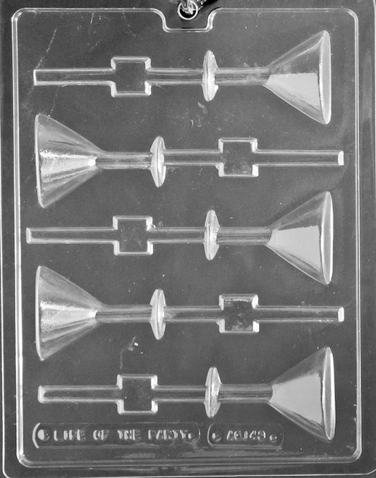Martini Glass Lolly Plastic Chocolate Mold