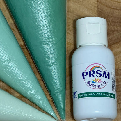 PRSM Green Turquoise Liquid Gel Dye Free Food Color