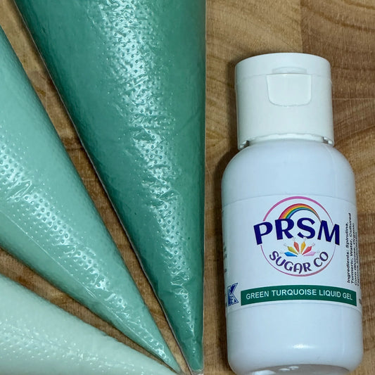 PRSM Green Turquoise Liquid Gel Dye Free Food Color
