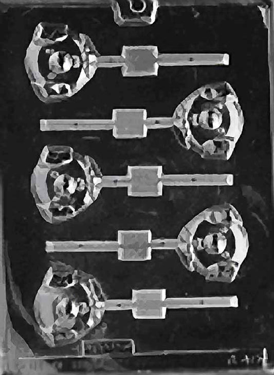 Pig Face Lolly Plastic Chocolate Mold A040