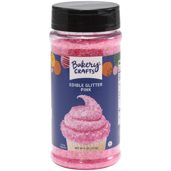 Pink Edible Glitter Flakes 39209