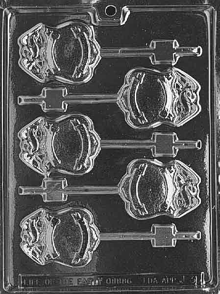 Police Badge Lolly Chocolate Mold J031