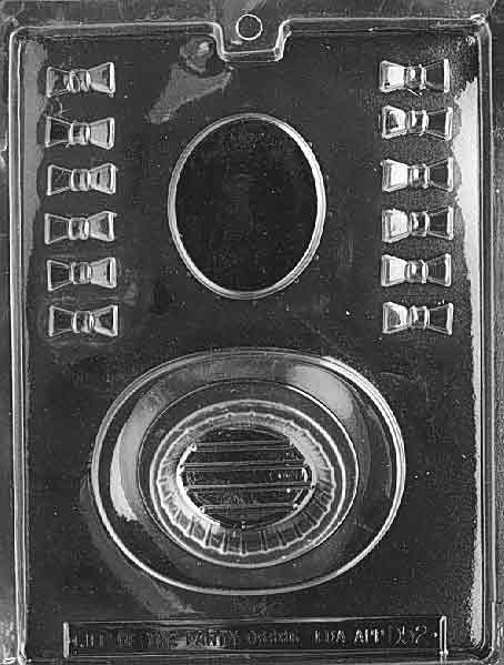 Top Hat Pour Box Plastic Chocolate Mold D052
