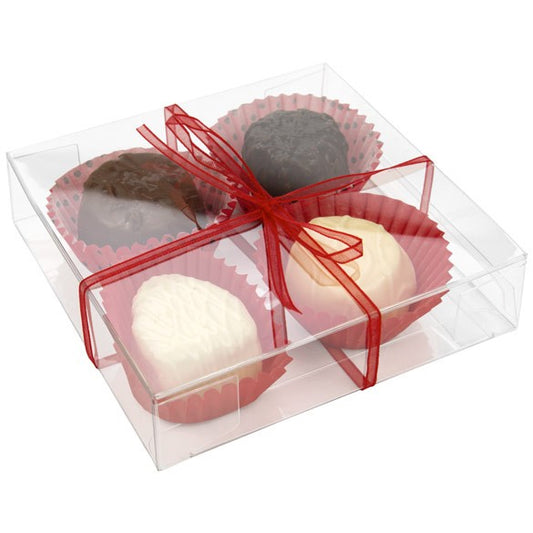 4-1/8"x1"x4-1/16" Crystal Clear Boxes