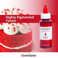 Red 2 oz Candy Color Chefmaster