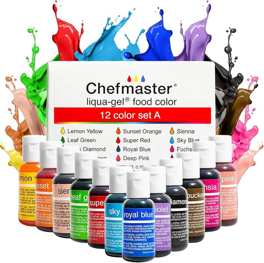 Chefmaster Liqua Gel Food Color Set A