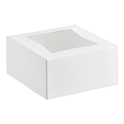6"x6"x3" Window Bakery Box