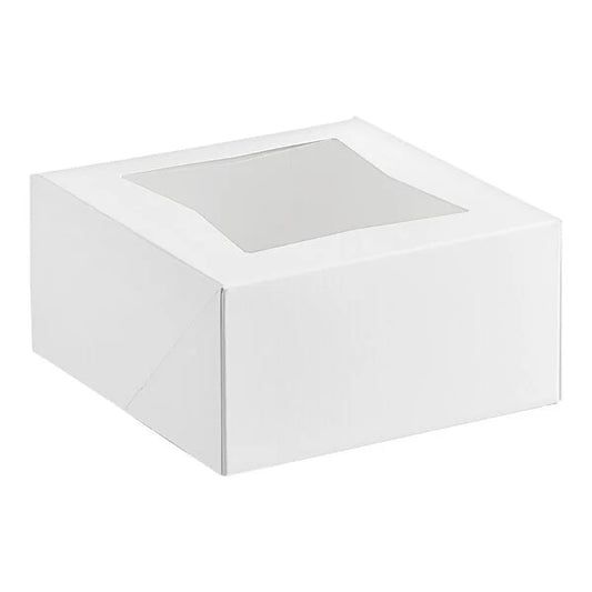 6"x6"x3" Window Bakery Box