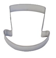 3.5" Top Hat Metal Cookie Cutter