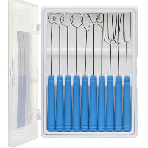 Stainless Steel Candy Dipping Tool Set of 10 ATECO