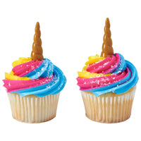 Unicorn Horn Cake Picks Pk/72