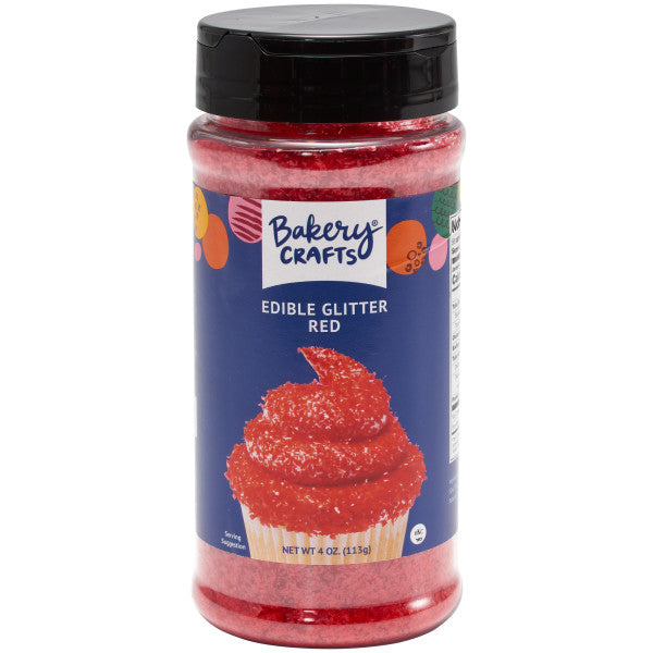 Red Edible Glitter 4 oz