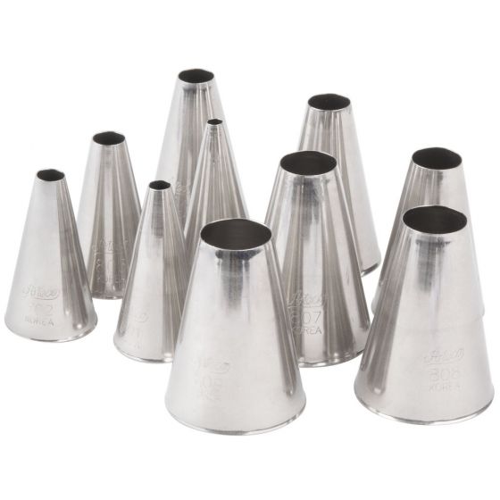 ATECO Plain Round Cake Decorating Tip Set 810