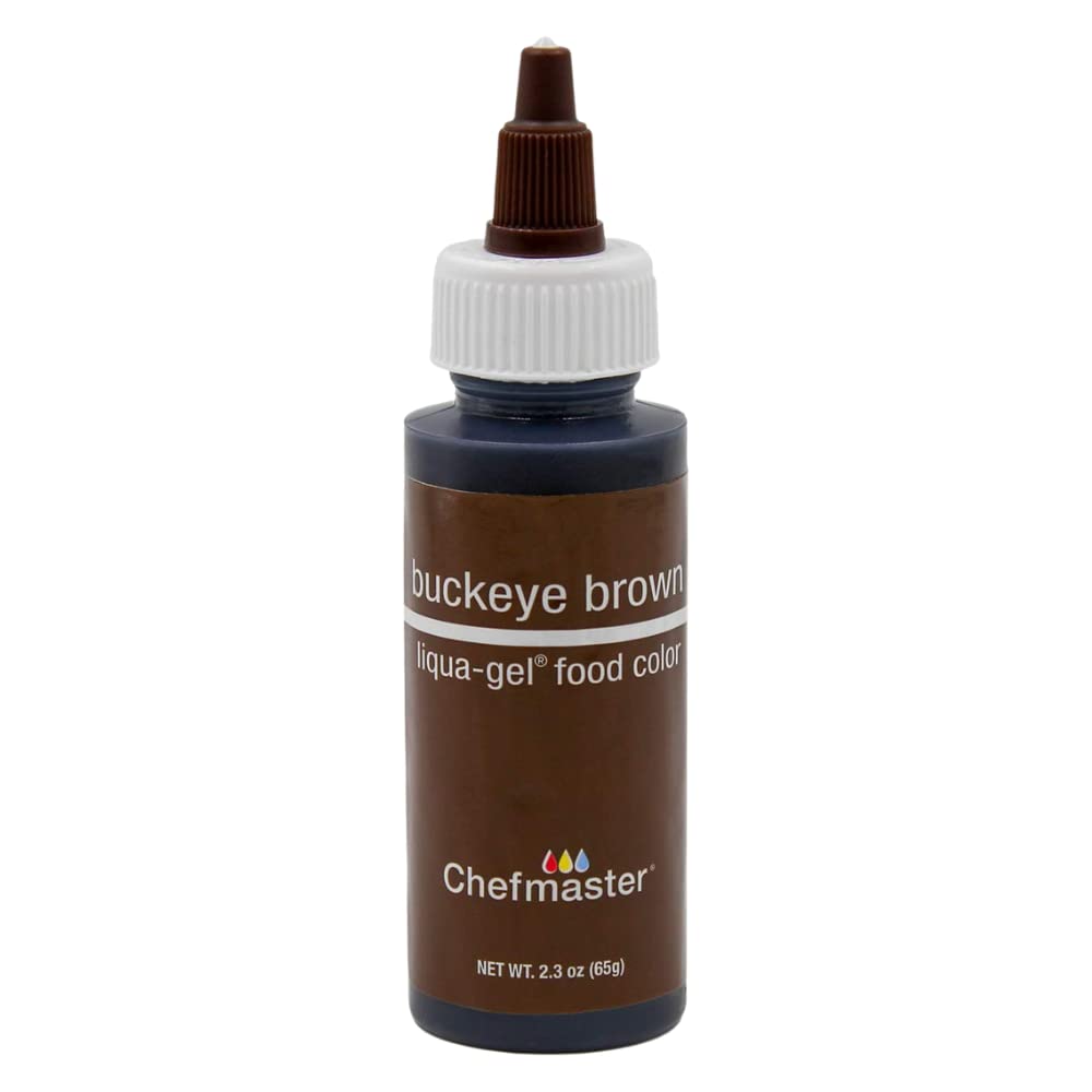 Chefmaster Buckeye Brown 2.3oz Liqua Gel Color