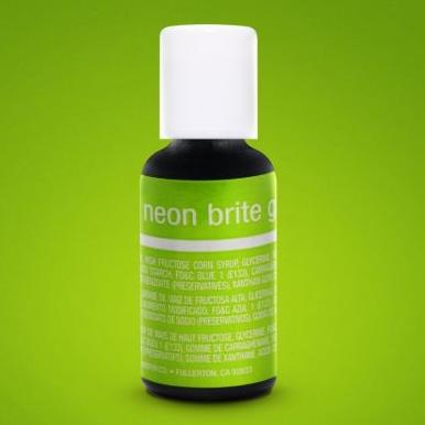Chefmaster Neon Brite Green .70oz Liqua Gel Food Color