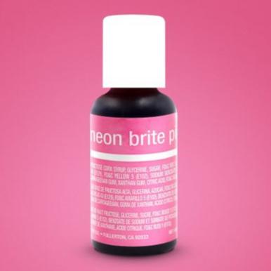 Chefmaster Neon Brite Pink .70oz Liqua Gel Food Color