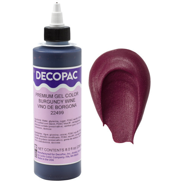 Decopac Burgundy Wine Premium Gel Food Color 22499