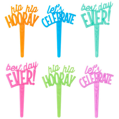 Decopac Celebratory Sayings Cake Picks 24060