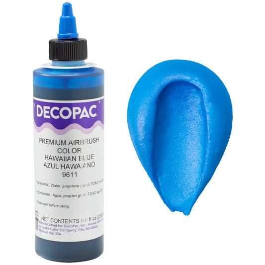 Decopac Hawaiian Blue Premium Airbrush Food Color 9611