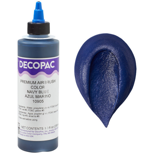 Decopac Navy Blue Premium Airbrush Food Color 10905