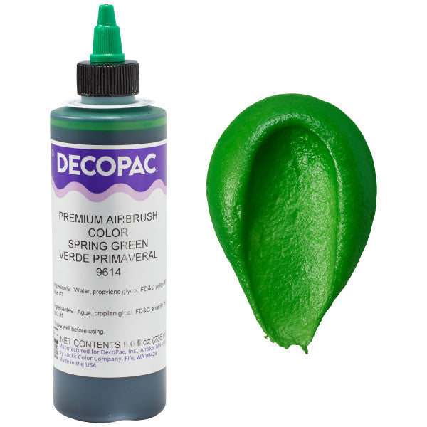Decopac Spring Green Premium Airbrush Food Color 9614