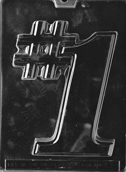 Large #1 Plastic Chocolate Mold L002