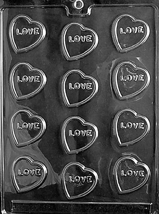 Life of the Party Molds Love Heart Plastic Chocolate Mold V005