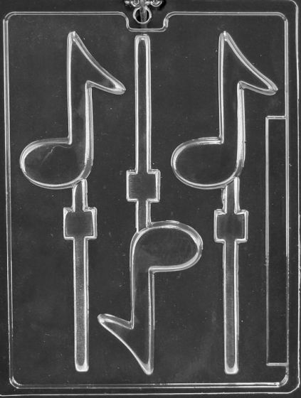 Life of the Party Music Note Lolly Plastic Chocolate Mold J005