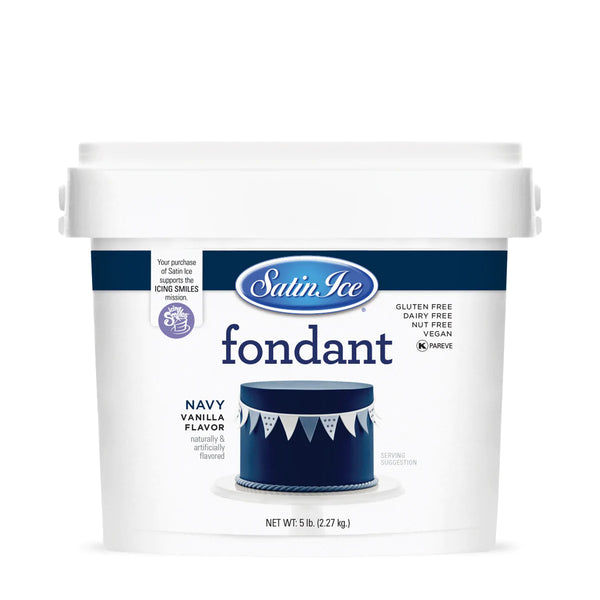 Navy Satin Ice Fondant 5 lbs