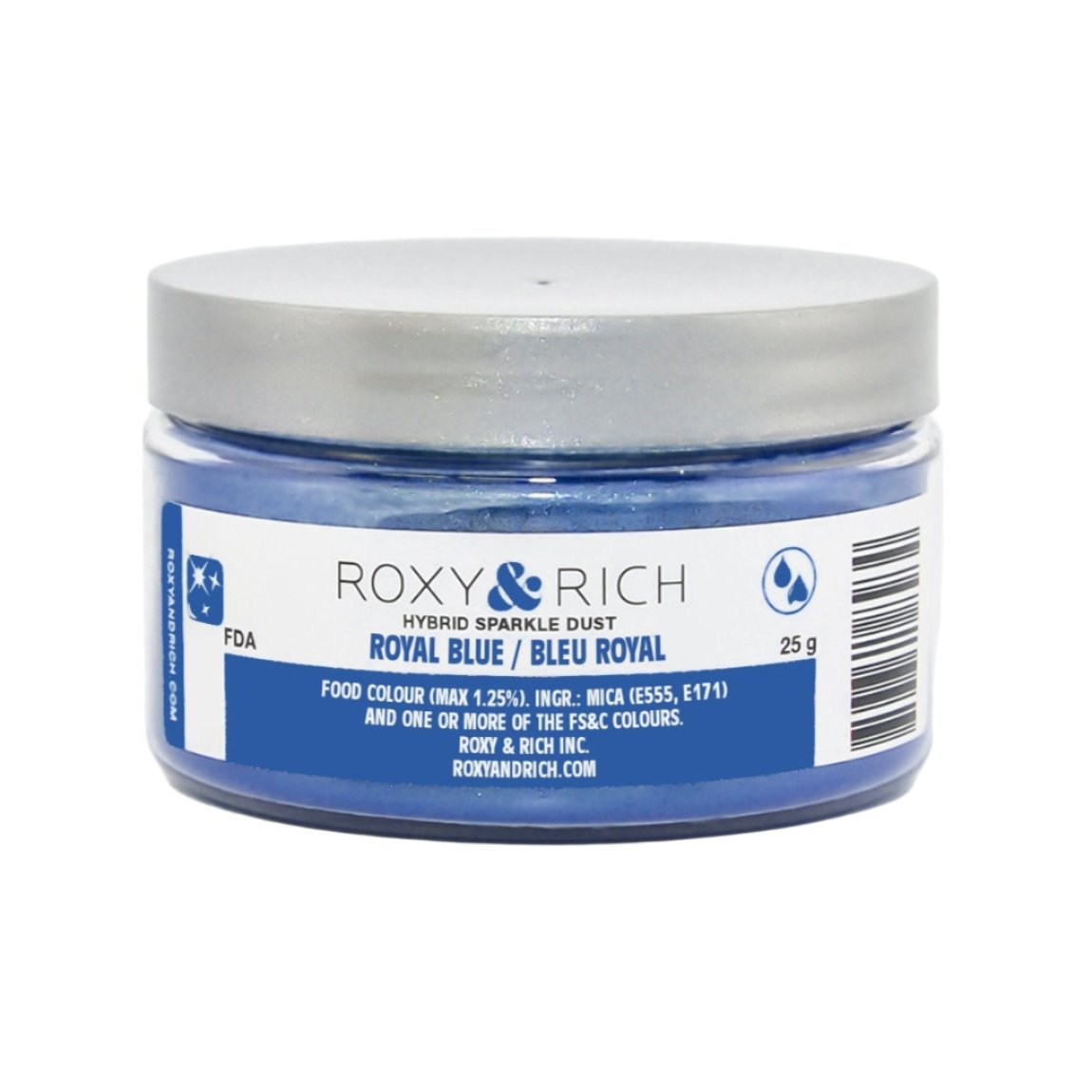 Royal Roxy Color Royal Blue Hybrid Sparkle Dust Roxy & Rich – Cake & Craft Supply Shop