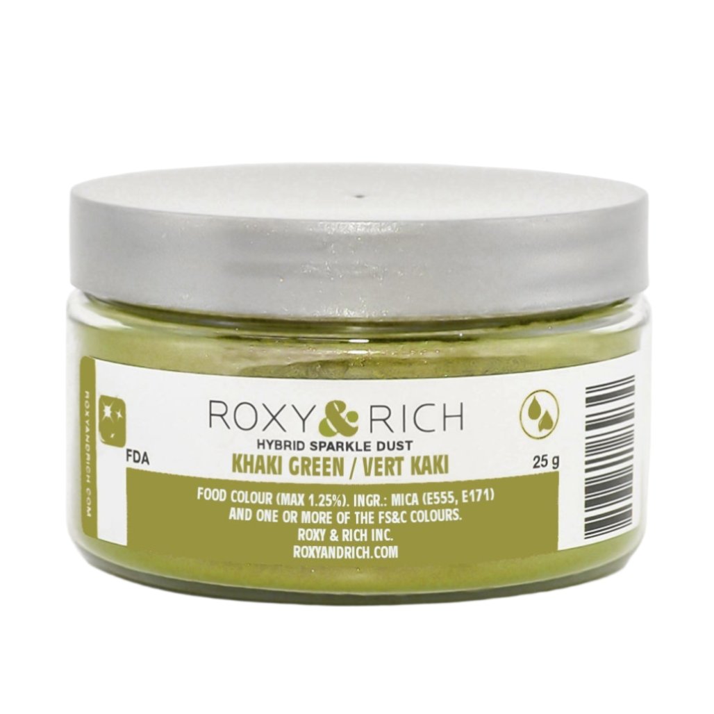 Roxy & Rich Khaki Green Sparkle Dust S25-036
